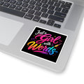 Just a Girl with Words Sticker — Colorful Literary Laptop Decal for Writers & Poets
